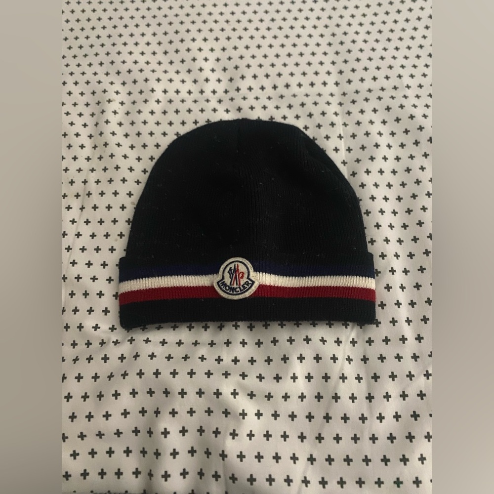 Moncler Tricolor Wool Beanie